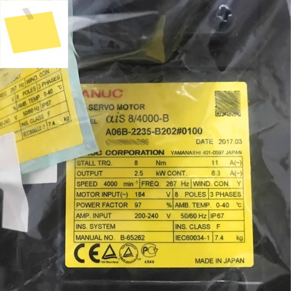 Fanuc A06B-2235-B202 # 0100 서보 모터 제품 이미지