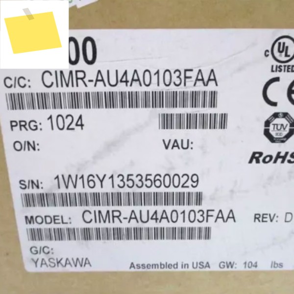 야스카와 CIMR-AU4A0103FAA AC 드라이브 제품 이미지