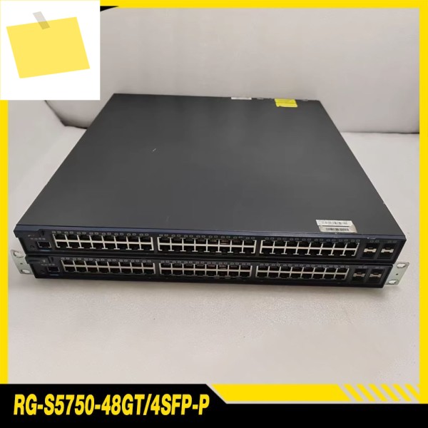 1pcs RG-S5750-48GT4SFP-P 48 포트 풀 기가비트 POE 전원 레이어 3 네트워크 관리 스위치 제품 이미지