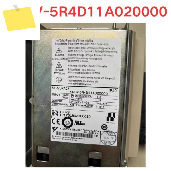 중고 SGDV-5R4D11A 서보 드라이버 기능 테스트 OK 제품 이미지