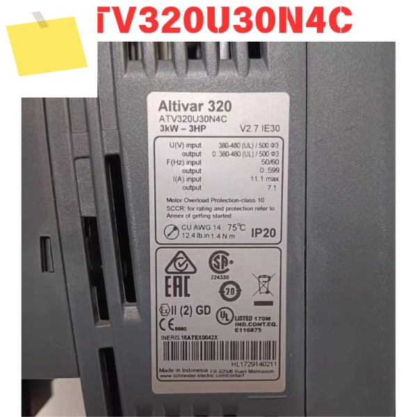 중고 ATV320U30N4C 인버터 기능 테스트 OK 제품 이미지