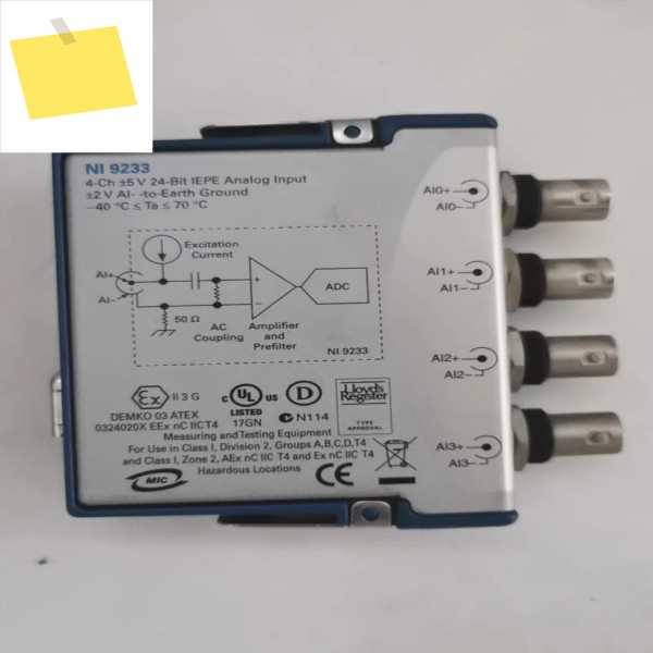 1PC National Instruments NI 9233 cDAQ 4채널 IEPE 아날로그 입력 C 시리즈 모듈 # 싱 제품 이미지