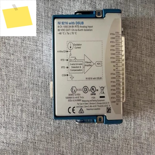 1PC National Instruments NI 9216 cDAQ D-SUB 고정밀 온도 측정 모듈 # 싱 제품 이미지
