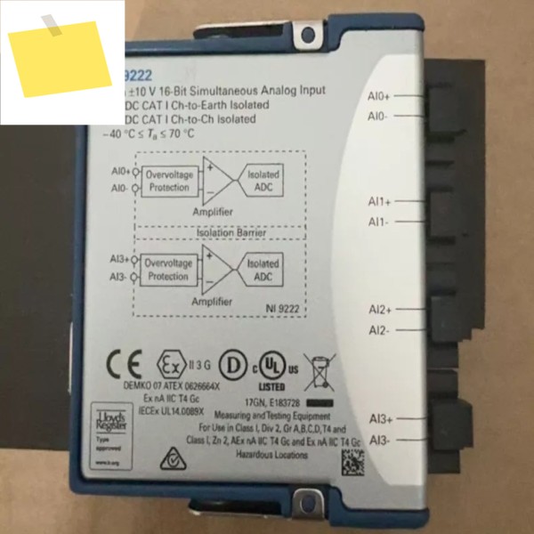 1PC National Instruments NI-9222 IEPE 센서용 동적 신호 수집 모듈 # 싱 제품 이미지