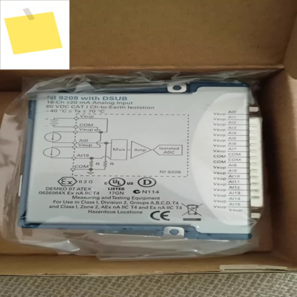 1PC National Instruments NI 9208 cDAQ 고정밀 절연 전압 및 전류 입력 모듈 # 싱 제품 이미지