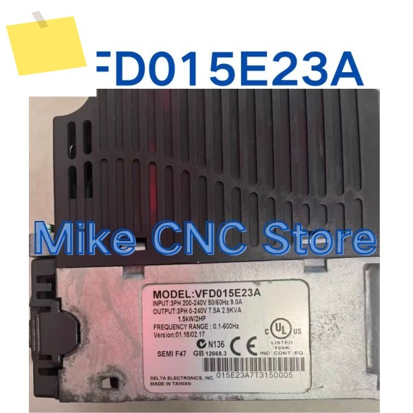 중고 VFD015E23A 1.5KW 인버터는 테스트를 거쳤으며 빠르게 되었습니다. 제품 이미지