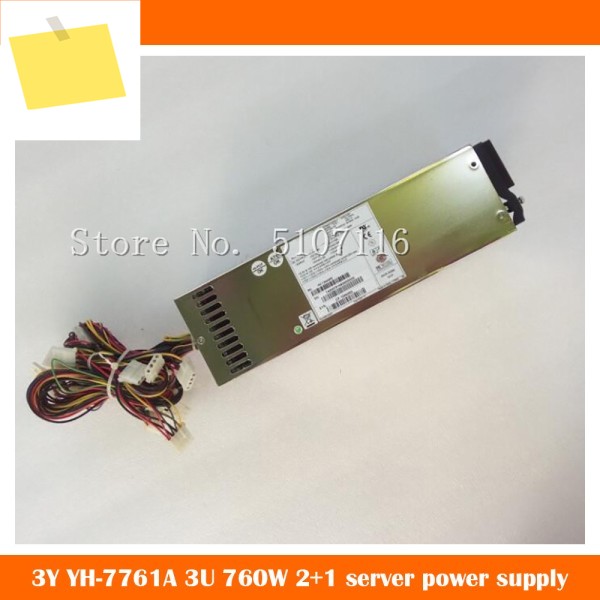 기존 3Y YH-7761A 760W 2+1 3U 서버 핫스왑 가능 중복 전원 공급 장치 YM-7381C는 전에 완전히 테스트됩니다. 제품 이미지