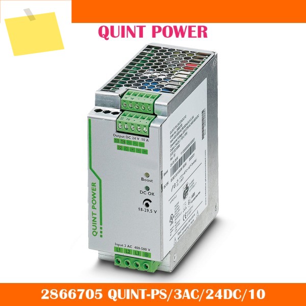 QUINT POWER 24VDC10A 스위칭 전원 공급 장치 QUINT-PS3AC24DC10 2866705 제품 이미지
