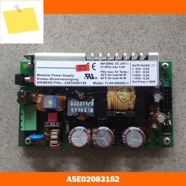 Siemens IPC 전원 공급 장치 A5E02083152 11-05-500092-1 용 원본 제품 이미지