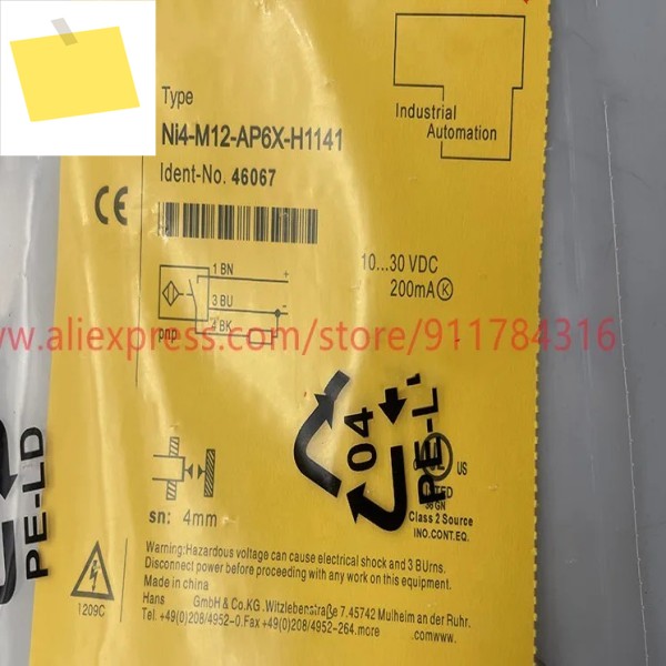 3pcs 신품 고품질 유도 근접 스위치 NI4-M12-AP6X-H1141 제품 이미지