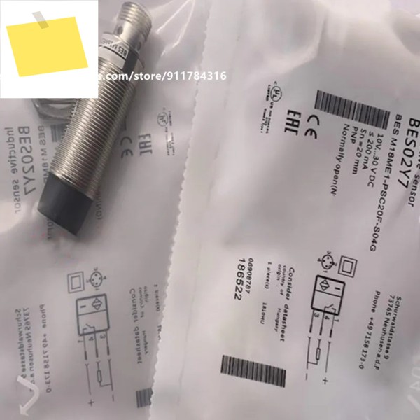 3pcs 신품 고품질 Balluff 금속 근접 스위치 BES02Y7 M18ME1-PSC20F-S04G 제품 이미지