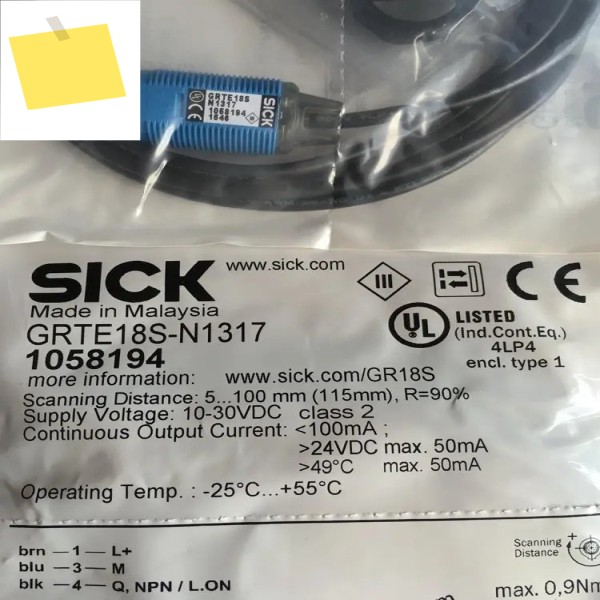 SICK 옵토일렉트로닉스 스위치 GRTE18S-N1317 100% 새제품 제품 이미지