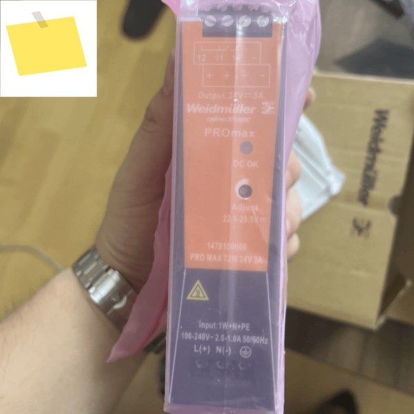 Weidmüller 스위칭 전원 공급 장치 PRO MAX 72W 24V 3A 주문 번호 1478100000 제품 이미지