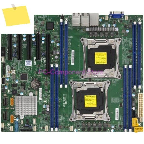듀얼 채널 서버 쿼드 1GbE LAN IPMI 2011 핀 C612 X10DRL-LN4 마더보드 제품 이미지