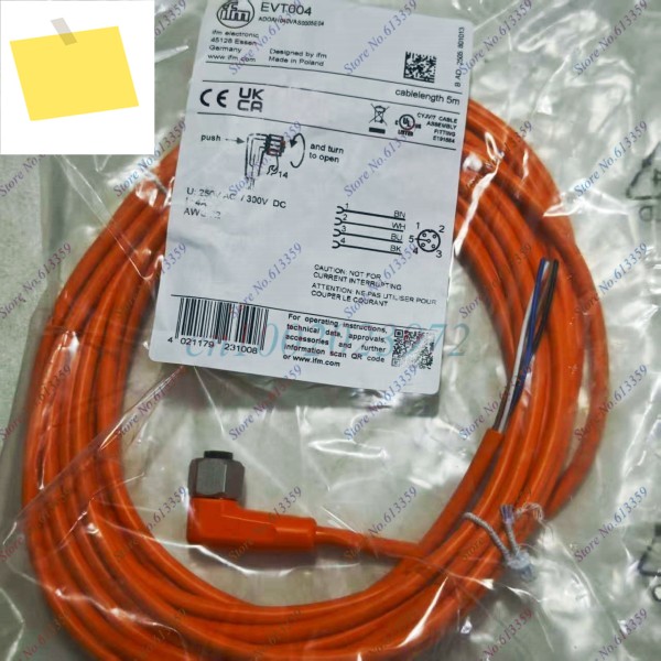 1PC EVT004 IFM 소켓이 있는 신품 연결 케이블 ADOAH040VAS0005E04 제품 이미지