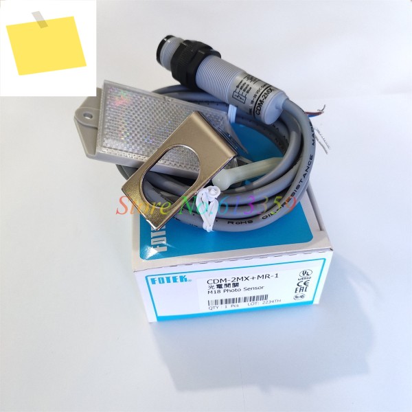 FOTEK 정품 미러 반사식 사진 센서, CDM-2MX + MR-1, 새제품, 1 세트 제품 이미지