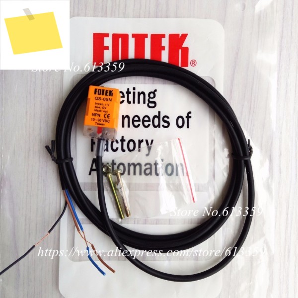 10PCS FOTEK QS-05P 유도 근접 스위치 센서 3 선 17x17x35 - 5mm 거리 신품 고품질 제품 이미지
