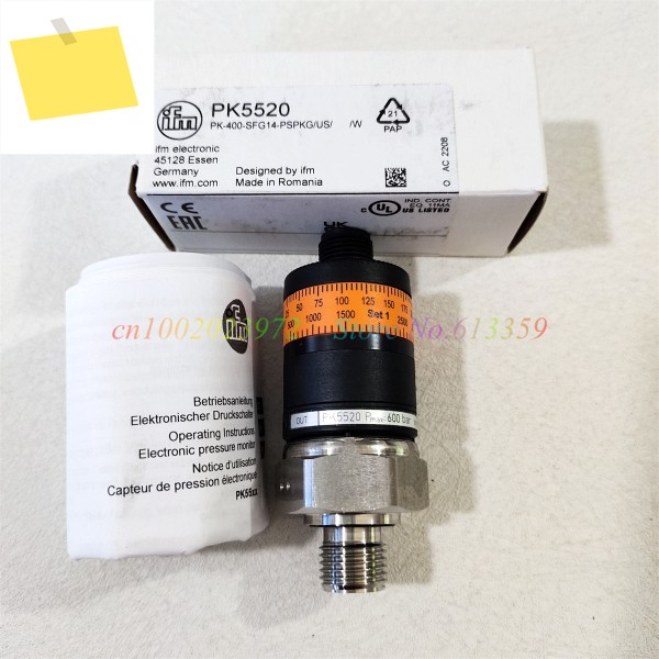 1PC IFM 직관적인 스위치 포인트 설정이 있는 신품 정품 압력 PK5520 PK-400-SFG14-PSPKGUS W 제품 이미지