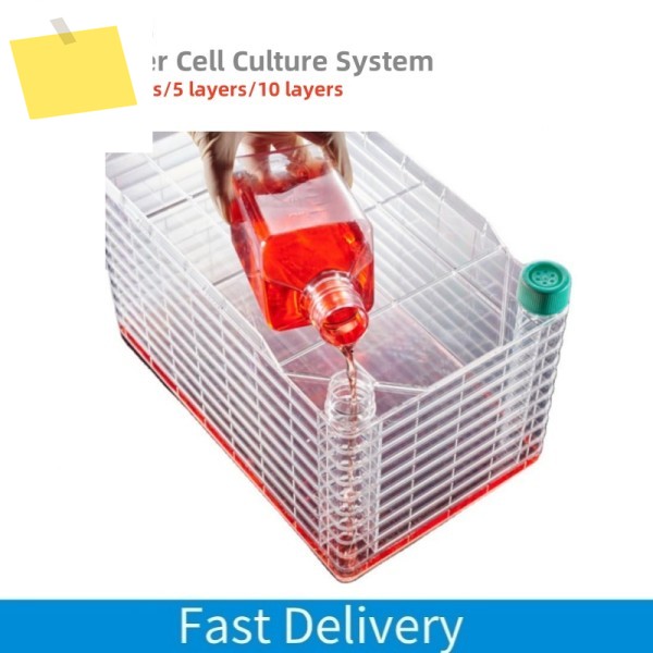 IKEME 다층 세포 배양 시스템 PS HDPE 과학 생물학 실험실 규모 생산 TC 처리 조직 플라스크 제품 이미지