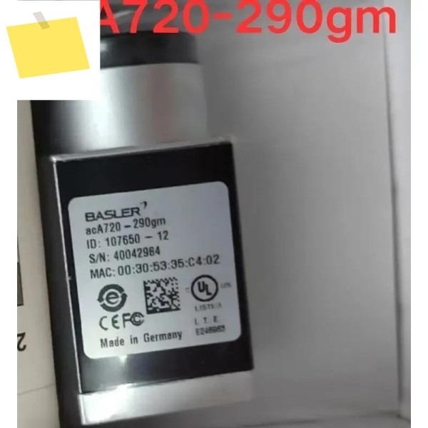 중고 테스트 OK 산업용 카메라, acA720-290gm 제품 이미지