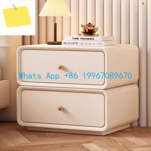 미적 침실 Nightstand 현대 스토리지 캐비닛 럭셔리 침대 옆 미니멀리스트 화이트 테이블 De Nuit 홈 가구 제품 이미지
