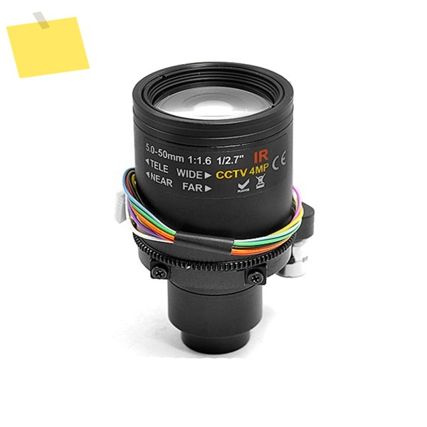 1080P5MP AHD IP 카메라용 4 메가 픽셀 모터 가변 초점 렌즈 5-50mm D14 DC IRIS 장거리 뷰, 전동 줌 및 제품 이미지