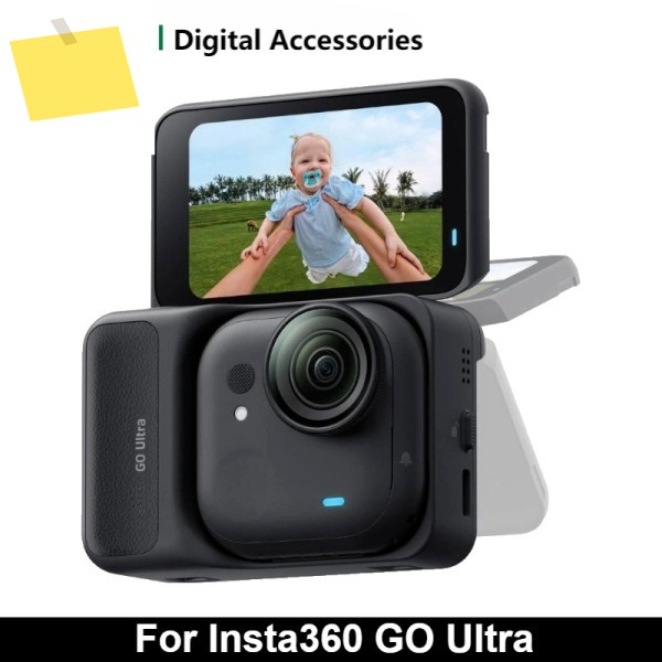 Insta360 GO 울트라 4K60fps 마그네틱 액션 카메라용 정품 53g 초경량156 포함 ° FOV 및 2.5인치 플립 터치스크린 제품 이미지
