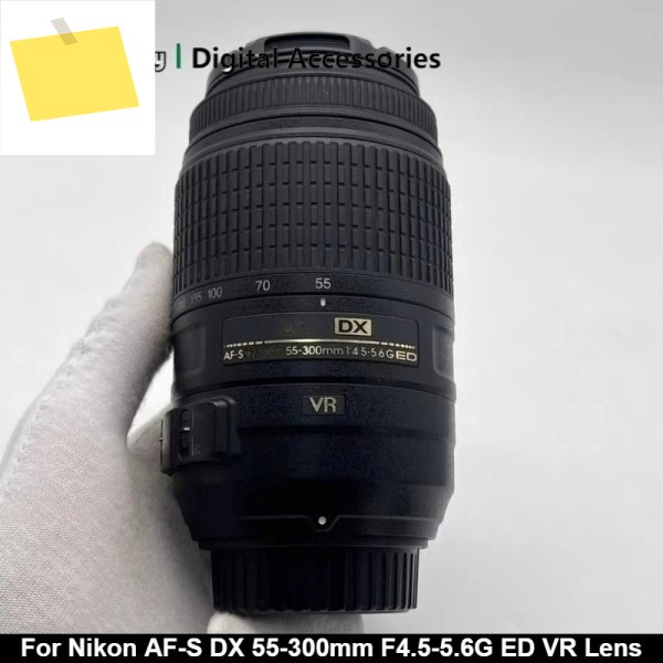 95% 새것과 같은 정품 AF-S DX 55-300mm F4.5-5.6G ED VR 렌즈 니콘 D3400 카메라용 제품 이미지