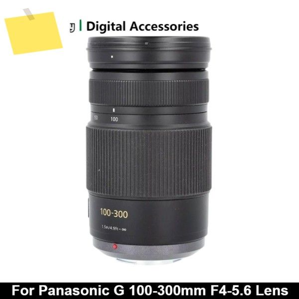 파나소닉 G VARIO 100-300mm f4-5.6 MEGA OIS 망원 줌 미러리스 렌즈 마이크로 포서드 SLR 카메라용 95% 새 상품 정품 제품 이미지
