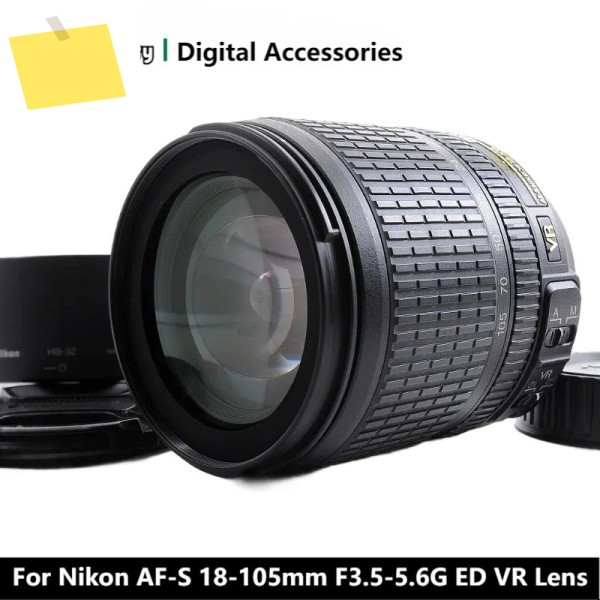 95% 새 상품 정품 AF-S 18-105mm F3.5-5.6G ED VR 렌즈 니콘 D3400 카메라용 제품 이미지