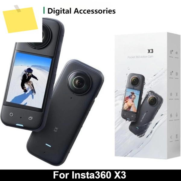 Insta360 X3 360도 방수 액션 카메라 정품, 5.7K 손떨림 방지, 터치 스크린, AI 편집, 라이브 스트리밍 제품 이미지