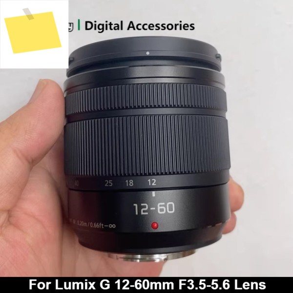 98% 새것 정품 루믹스 G VARIO 12-60mm f3.5-5.6 파워 OIS 표준 줌 렌즈 M43 제품 이미지