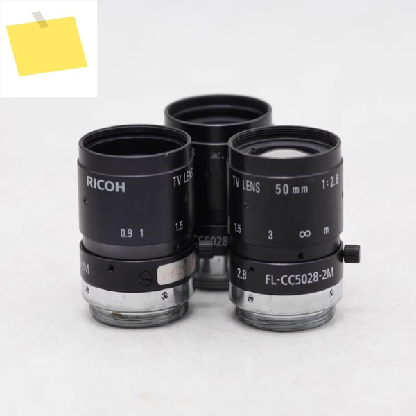RICOH FL-CC5028-2M 좋은 상태의 산업용 카메라 렌즈, F:2.8 C 마운트, 50mm 제품 이미지