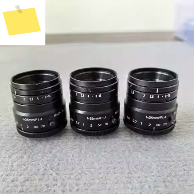 KOWA 산업용 C 마운트 렌즈, 1 인치 센서, f = 25mm, F1.4 머신 비전 양호한 상태, LM25HC 제품 이미지