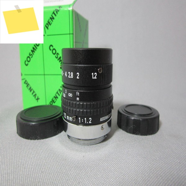 펜탁스 코스미카 C-MOUNT 샤프 렌즈, 1.2mm, 고프로 라즈베리 파이 카메라, CCTV 제품 이미지