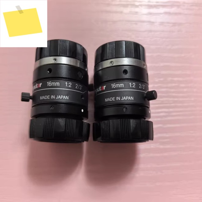 M1620-MPW2 COMPUTAR 산업용 렌즈 16mm 5 메가 픽셀 1:2.0 23 C 마운트 상태 양호 제품 이미지