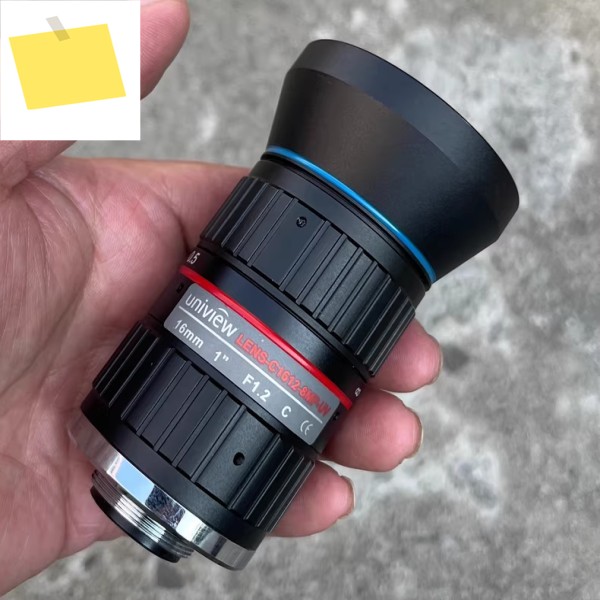 LENS-C1612-8MP-UV 산업용 렌즈, 대형 조리개 C 마운트, 양호한 상태, 16mm, 1 인치, F1.2 제품 이미지