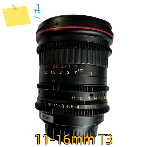98% 새 상품 토키나 11-16mm T3 캐논 EF 마운트 영화 렌즈 광각 헤드 제품 이미지
