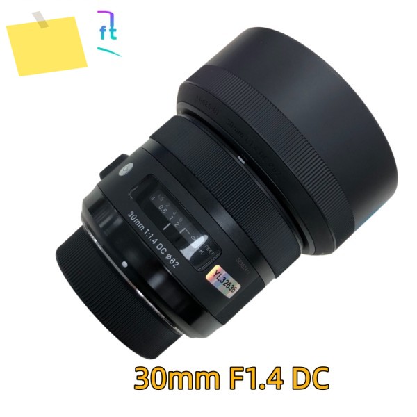 95% 새 상품 30mm F1.4 DC 렌즈 니콘 F 마운트용 시그마 대구경 표준 고정 초점 APS-C 포맷 호환 제품 이미지