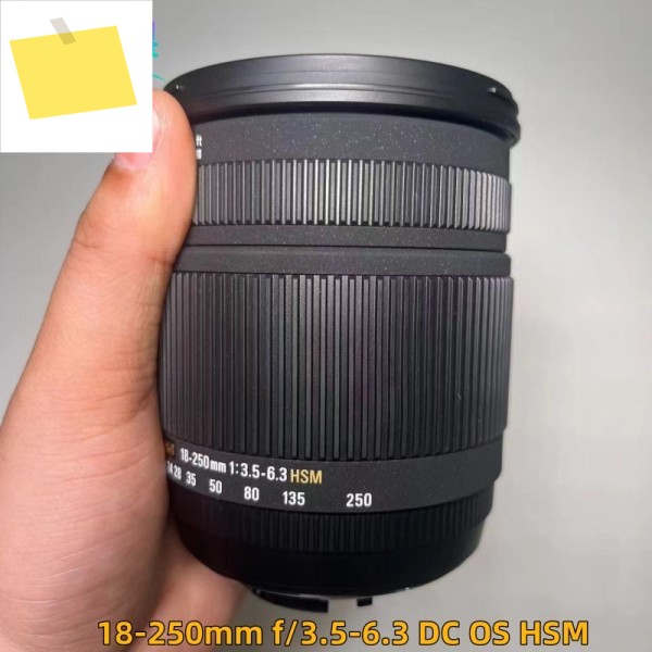 니콘 D3300 D90 시그마 18-250mm F3.5-6.3 DC 매크로 OS HSM 렌즈 98% 새 상품 제품 이미지