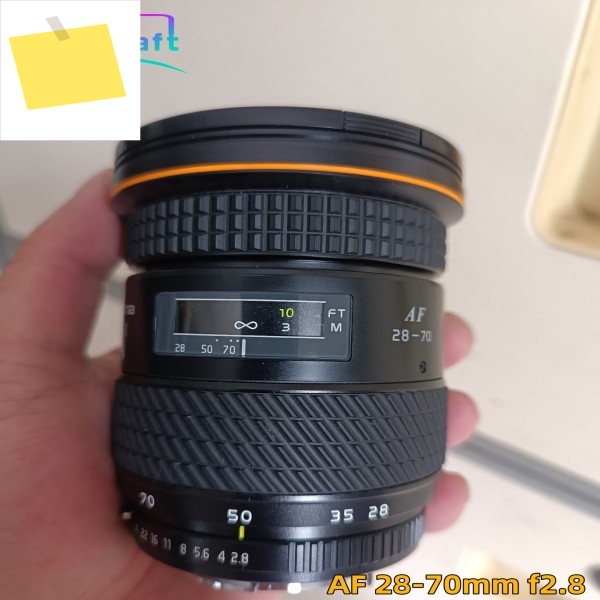 95% 새것과 같은 토키나 AF AT-X 28-70mm f2.8 렌즈 캐논 마운트 자동 초점, 니콘 호환 제품 이미지