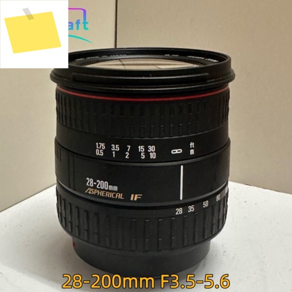 95% 새것 같은 레드 링 28-200mm f3.5-5.6 올인원 렌즈, 망원, 모든 용도에 사용 가능한 초점 거리 커버, 시그마용 제품 이미지