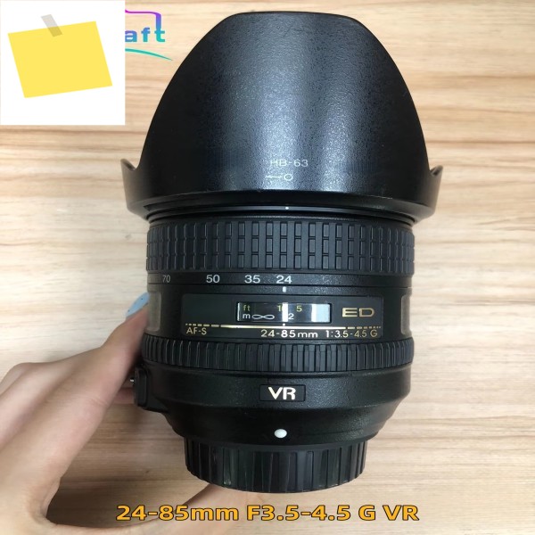 98% 새 상품 정품 AF-S 24-85mm F3.5-4.5 G VR 렌즈 니콘 D700 D610 5100 24 줌 용 제품 이미지