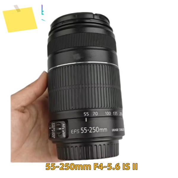 98% 새 정품 EF-S 55-250mm F4-5.6 IS II 렌즈 캐논 500D 망원 줌 제품 이미지
