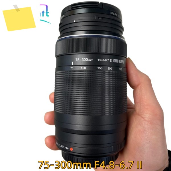 98% 새 상품 M.Zuiko Digital ED 75-300mm F4.8-6.7 II 2세대 렌즈 M43 마운트 호환, 올림푸스 미러리스 카메라용 제품 이미지
