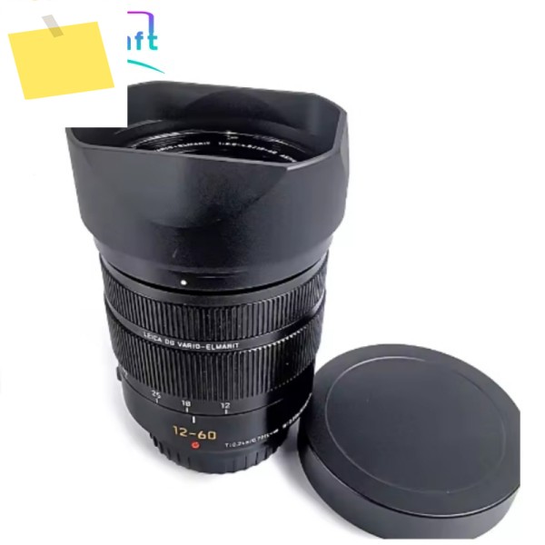 파나소닉 루믹스 G 라이카 바리오-엘마리트 12-60mm f2.8-4 ASPH 메탈 베이오넷 스퀘어 렌즈 후드 캡 포함 디자인 제품 이미지