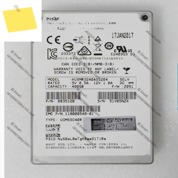 1PCS-Hitachi HUSMR3240ASS204 400G SAS 118000548-01에 대해 잘 테스트되었습니다 제품 이미지