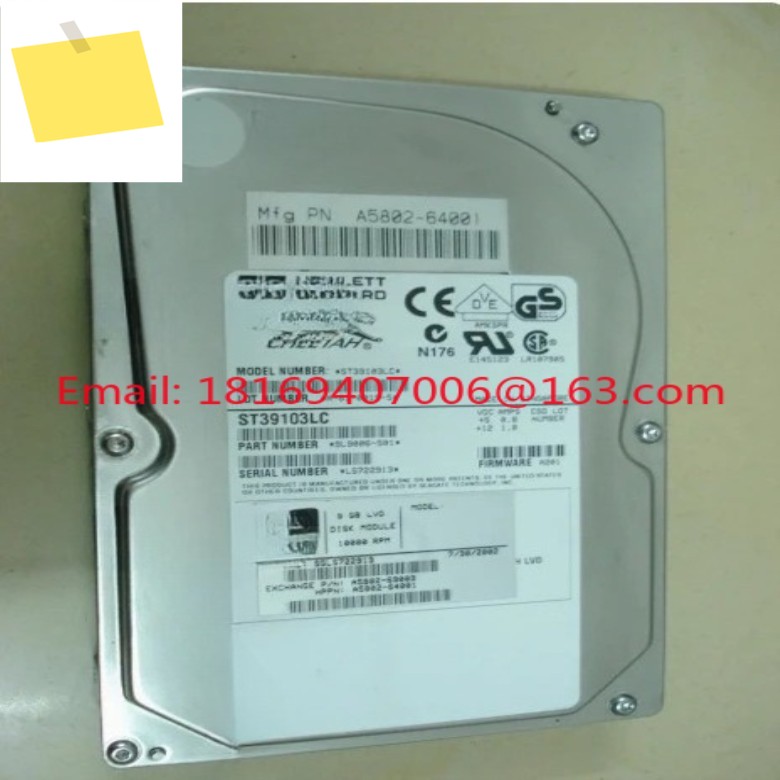 1pcs-9G9.1GB A5802-64001 ST39103LC 80핀 SCSI 하드 디스크용 제품 이미지