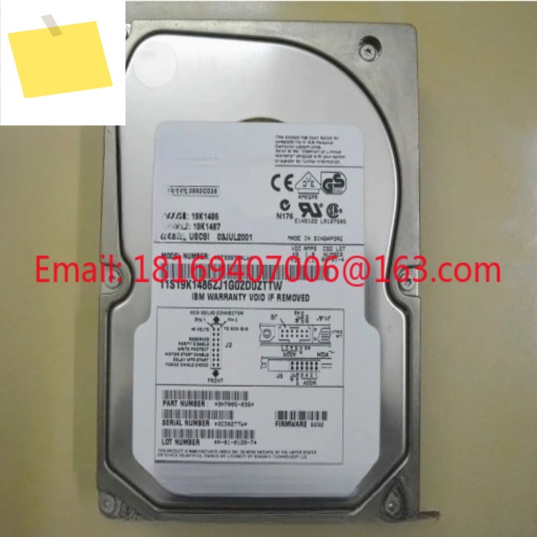 1pcs- 36G 19K1486 ST336704LW 68번째 SCSI 용량 10K 제품 이미지