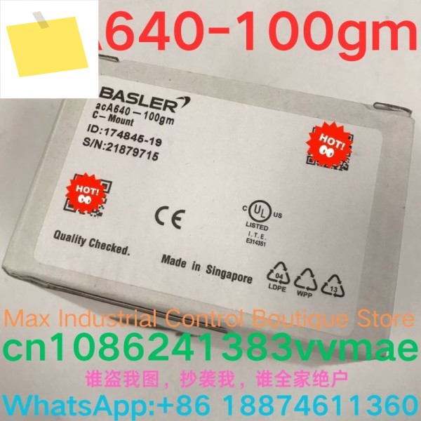 신품 산업용 카메라 acA640-100gm 제품 이미지